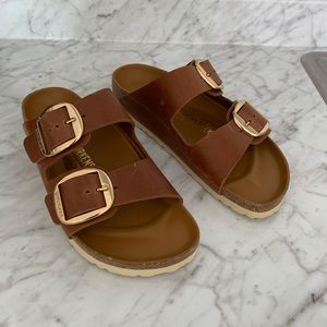 Birkenstock Arizona Big Buckle Size 39 Cognac